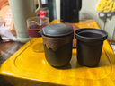 夢(mèng)庭（MENGTING） 旅行茶具套裝紫砂快客杯功夫茶杯戶(hù)外便攜式泡茶壺茶水分離陶瓷 曬單實(shí)拍圖