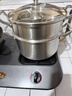 花廚夫人316不銹鋼蒸鍋雙層湯鍋蒸包子饅頭加厚燉鍋煮面鍋明火電磁爐通用 抗菌316鋼26cm蒸籠+湯鍋 2層 26cm 曬單實(shí)拍圖