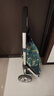 homesensehomesense購物車(chē) 鋁合金便攜買(mǎi)菜手拉車(chē)折疊拉桿大號購物小推拉車(chē) A60綠底葉子 A60 大號 曬單實(shí)拍圖