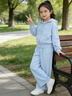 真維斯女童運動(dòng)套裝春季女大童春裝洋氣時(shí)髦衣服兒童2026新款百搭童裝 【運動(dòng)開(kāi)衫衛衣套裝】淺藍 140 曬單實(shí)拍圖
