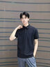 安踏（ANTA）安踏速干polo衫2026春夏新款男裝冰絲T恤短袖高端男士運動(dòng)上衣 黑色【冰絲速干/三紐扣】 L 曬單實(shí)拍圖