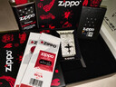 ZIPPO之寶煤油防風(fēng)打火機 手雕十字架 送朋友 男友收情人節禮物 手雕十字架-黑色-【黑紅禮盒+小油+棉芯+火石】 曬單實(shí)拍圖
