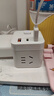 【京東快遞】魔方插座轉換器多功能USB充電插頭排插家用插線(xiàn)板插座面板多孔方形插座 白色【3插位+USB】全長(cháng)1.8米 曬單實(shí)拍圖