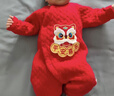 貝瑞加（Babyprints）嬰兒連體衣春節拜年服初生男女寶寶國風(fēng)新年衣服保暖滿(mǎn)月服 59 曬單實(shí)拍圖