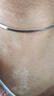 MZMZ鉑金蛇骨項鏈男女pt950白金扁鎖骨百搭素鏈情人節生日禮物送男友 當/次日達-輕奢寬4.5mm鏈長(cháng)50cm 曬單實(shí)拍圖