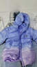 迪士尼女童羽絨服外套兒童連帽中長(cháng)款寶寶冰雪愛(ài)莎保暖加厚白鴨絨 QBX513360藍紫 160適合155-165cm  曬單實(shí)拍圖