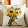 微光里 沙發(fā)抱枕含高彈枕芯靠枕頭向日葵抱枕小清新ins客廳床上飄窗靠墊 手捧花抱枕45cm【含高彈內芯】 曬單實(shí)拍圖