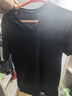 優(yōu)衣庫男裝女裝快干V領(lǐng)T恤/短袖26春夏新款484845 09 黑色 L 曬單實(shí)拍圖