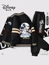 迪士尼（Disney）童裝兒童春季套裝2026新款女童美式棒球服上衣潮酷男童外套運動(dòng)褲 曬單實(shí)拍圖