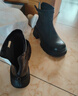 DAPHNE達芙妮真皮短靴子2026新款春季百搭厚底英倫風(fēng)真皮切爾西馬丁靴 曬單實(shí)拍圖