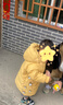鴨鴨兒童羽絨服2025新款男女小童寶寶中長(cháng)款連帽加厚童裝冬季外套YD 曬單實(shí)拍圖