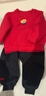 巴拉巴拉童裝兒童套裝男女幼童新中式兩件套2025年新款秋冬裝紅色拜年服萌 曬單實(shí)拍圖