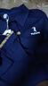 啄木鳥(niǎo)長(cháng)袖t恤女純棉POLO衫翻領(lǐng)正肩顯瘦春秋新款運動(dòng)休閑上衣 深藍 L 曬單實(shí)拍圖