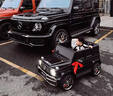 福兒寶奔馳授權大G兒童電動(dòng)車(chē)玩具車(chē)可坐人四輪帶遙控越野小孩寶寶送禮 四驅黑+減震器+后備箱+高低門(mén)+皮座+防爆軟胎 曬單實(shí)拍圖