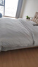 深水星藍家紡秋冬a類(lèi)100支高精密全棉磨毛四件套輕奢加厚保暖純棉被套床品 傾慕-夜灰【A類(lèi)母嬰級重工刺繡】 2.0床單款四件套-被套220x240 曬單實(shí)拍圖