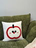 茵尚卡通客廳沙發(fā)抱枕方形刺繡靠枕可愛(ài)枕套靠墊床頭腰靠高級感靠背 源蘋(píng)果臉抱枕【店長(cháng)推薦】 枕套 45*45cm【不含芯】 曬單實(shí)拍圖