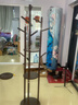 全友家居新中式風(fēng)衣帽架家用衣架掛衣服全實(shí)木多功能置物衣帽架家具KD 橡膠木|三竿衣帽架 曬單實(shí)拍圖