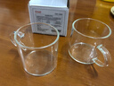 然也玻璃茶杯透明耐高溫泡茶杯子家用辦公室喝茶水杯 （2只裝）RB-1 曬單實(shí)拍圖