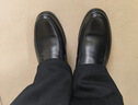 紅蜻蜓男鞋秋冬牛皮商務(wù)一腳蹬皮鞋中老年加絨棉鞋男WTA24128黑色絨里42 曬單實(shí)拍圖