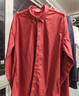 馬登工裝美式休閑磨毛牛津紡襯衫長(cháng)袖外套純棉牛津布薄款襯衣男春秋 磚紅色 【多巴胺襯衫/輕奢高級感男士/襯衣長(cháng)袖男】 XL 曬單實(shí)拍圖