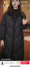 艾萊依時(shí)尚氣質(zhì)羽絨服女款假兩件襯衫領(lǐng)中長(cháng)款鴨絨服外套 炭黑M 曬單實(shí)拍圖