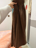 雪尼爾半身裙春秋冬高腰a字加厚長(cháng)裙子冬天配毛衣半身裙厚小個(gè)子 咖啡色【有口袋】 L L【建議100-115斤】 曬單實(shí)拍圖