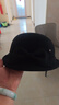布塔2024秋冬季新款圓頂定型小禮帽綿羊毛卷邊復古保暖時(shí)尚貝雷帽子 黑色 曬單實(shí)拍圖