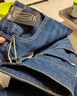 京東京造牛仔褲男新款高彈直筒褲子四季百搭男士休閑褲新年 深藍色 35 曬單實(shí)拍圖
