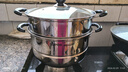 蘇泊爾（SUPOR） 304不銹鋼蒸鍋26cm雙層復底湯鍋二層蒸籠電磁爐鍋具SZ26B5 曬單實(shí)拍圖