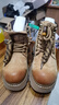 帕拉?。≒ALLADIUM）鞋子秋冬新款男女同款真皮大黃靴復古保暖工裝靴時(shí)尚厚底馬丁靴男 焦糖棕加絨 43 男碼（等于運動(dòng)鞋碼44） 曬單實(shí)拍圖