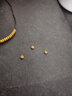 御邪足金999光面算盤(pán)珠隔斷珠黃金墊片DIY手串手鏈金配飾 算盤(pán)珠:約0.03g（孔約1.2mm） 曬單實(shí)拍圖