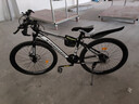 金武端自行車(chē)成人山地車(chē)公路賽車(chē)單車(chē)騎行變速超輕越野中學(xué)生初中青少年 頂配版-輻條輪-黑白色 26寸21速 曬單實(shí)拍圖