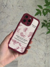 維登派紅色素描玫瑰iPhone17promax手機殼蘋(píng)果16喜慶立體山茶花14plus防摔15小羊皮12高級感女13新年全包 天眼羊皮-紅白色-山茶花+公仔 iPhone 15 Pro Max 曬單實(shí)拍圖