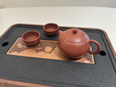 京東京造 茶盤(pán)茶托 帶排水仿烏金石胡驀山桃紋中號功夫茶臺儲水單盤(pán)干泡 曬單實(shí)拍圖