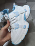 白藍蝴蝶老爹鞋女童2026爆款時(shí)尚百搭輕便學(xué)生休閑鞋兒童運動(dòng)鞋潮 白藍 36 曬單實(shí)拍圖