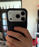 品勝適用iPhone17pro手機殼蘋(píng)果17pro保護套新升級科技布藝織物保護殼編織殼磁吸防摔保護套 黑色 曬單實(shí)拍圖