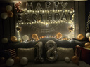 酷依寶 18歲生日裝飾女孩生日氣球場(chǎng)景布置 成人兒童主題背景墻告白派對 曬單實(shí)拍圖