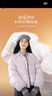 香影【鵝絨服】短款泡芙羽絨服女2025冬季新款寬松休閑香芋紫外套 紫色 S 155/80A/85-95斤 曬單實(shí)拍圖