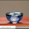 胖東來(lái)同款窯變茶杯主人杯陶瓷建盞天目釉單杯手工手繪描金蘭花 均藍蘭花杯描金款 1個(gè)裝 曬單實(shí)拍圖