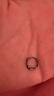 蔓笙999足銀耳環(huán)男士高級感素圈2024新款潮流女單只黑色耳釘男款禮物 S999足銀黑色【12mm單只】 曬單實(shí)拍圖