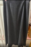 灰色醋酸羊毛呢半身裙女春秋2026新款氣質(zhì)百褶裙垂感a字中長(cháng)傘裙 灰色-毛呢 XL (29) 曬單實(shí)拍圖