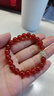 金石靈收藏級紅瑪瑙手串男女款和田玉轉運珠水晶手鏈本命年生日禮物 曬單實(shí)拍圖