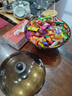 沃德百惠（WORTHBUY）水果盤(pán)家用客廳茶幾零食擺放盤(pán)高腳可瀝水堅果干果盤(pán)子 鉆石帶蓋 曬單實(shí)拍圖