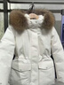 波司登（BOSIDENG）冬季羽絨服鵝絨女士高充絨加厚連帽外套商場(chǎng)同款B250242214J 極晶白8F18-店長(cháng)推薦【至高御寒-30℃】卡碼拍大 S 160/84A 體重約100-110斤 曬單實(shí)拍圖