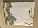 一篤喜柿中國風(fēng)茶葉手提袋通用一斤綠茶紅茶包裝袋定制加厚白卡紙禮品袋 山海米色袋【2個(gè)裝】30*23*11cm 曬單實(shí)拍圖