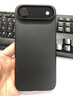 PITAKA適用蘋(píng)果iPhoneAir手機殼MagSafe磁吸凱夫拉芳綸碳纖維紋高級感超薄編織裸機手感保護套 黑灰 曬單實(shí)拍圖