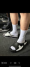 EQLZ義闊官方#0050綠洲拖OASIS休閑運動(dòng)戶(hù)外街頭潮流拖鞋男女無(wú)中生有 黑/白 42 -42.5 曬單實(shí)拍圖
