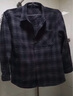 磨毛長(cháng)袖襯衫格子美式重磅休閑風(fēng)大碼青年上衣秋冬加絨工裝外套男 灰色 Z956 XL 建議146-160斤 曬單實(shí)拍圖