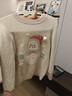 英氏（YEEHOO）【商場(chǎng)同款】?jì)和虑锒L(cháng)袖女童針織衫保暖中大童羊絨毛衣 淺卡系 100 cm 曬單實(shí)拍圖