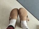 百麗（Belle）【張凌赫同款】半島吐司2代勃肯鞋女商場(chǎng)外穿包頭拖D5W1DBH6預售 杏色（2代-4CM增高） 37 曬單實(shí)拍圖
